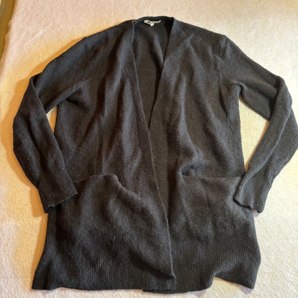 Madewell Women's S Black Open Merino Wool Alpaca‎ Front Cardigan Sweater  Knit